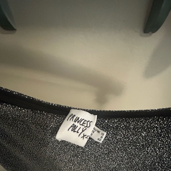 Princess Polly Sparkly Gray Maxi Skirt - Picture 2 of 2